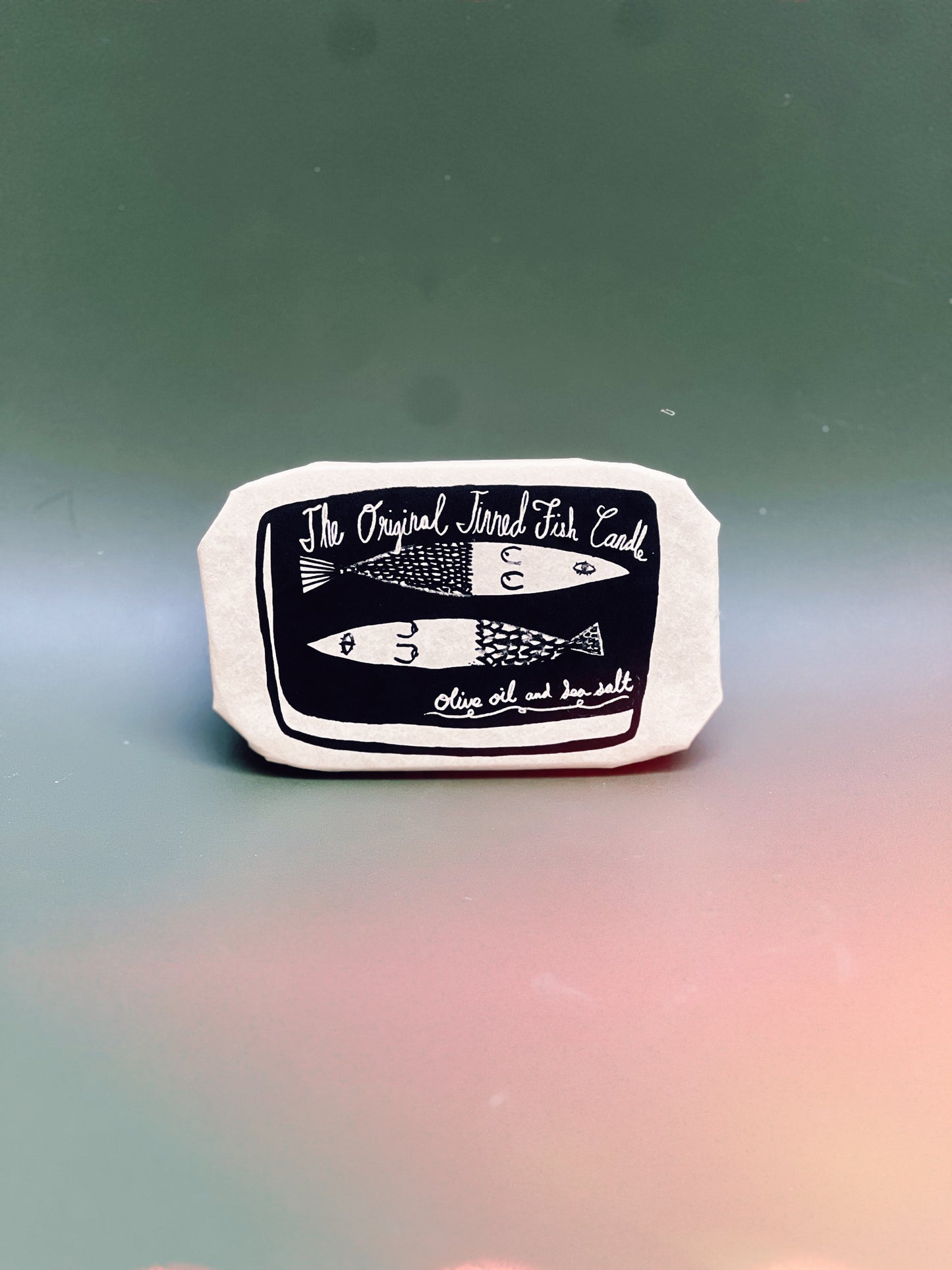 Tinned Fish Candle - Olive Oil and Sea Salt (Ocean Breeze Scented)
