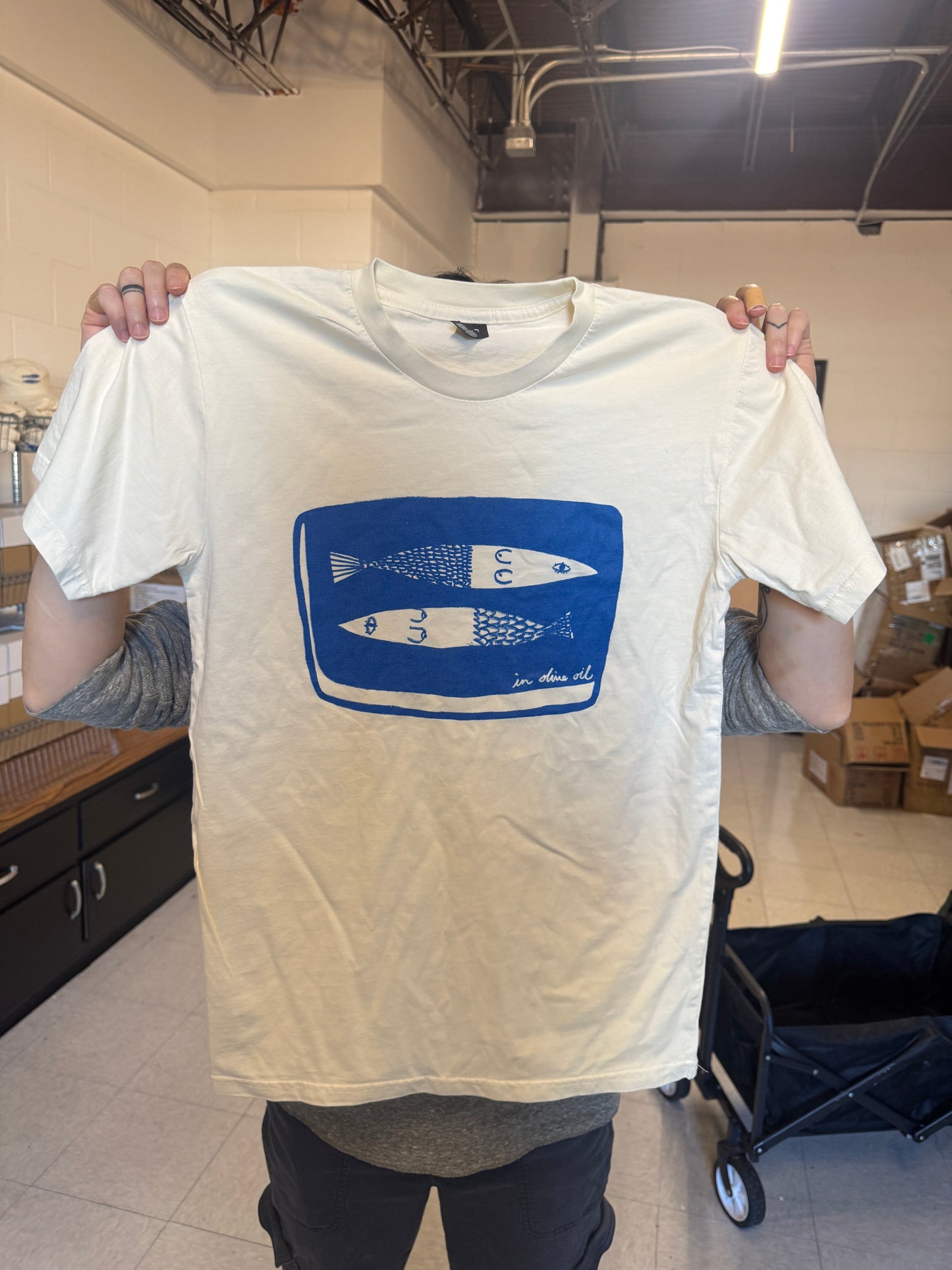 The Original Tinned Fish Sardine Boobie Shirt