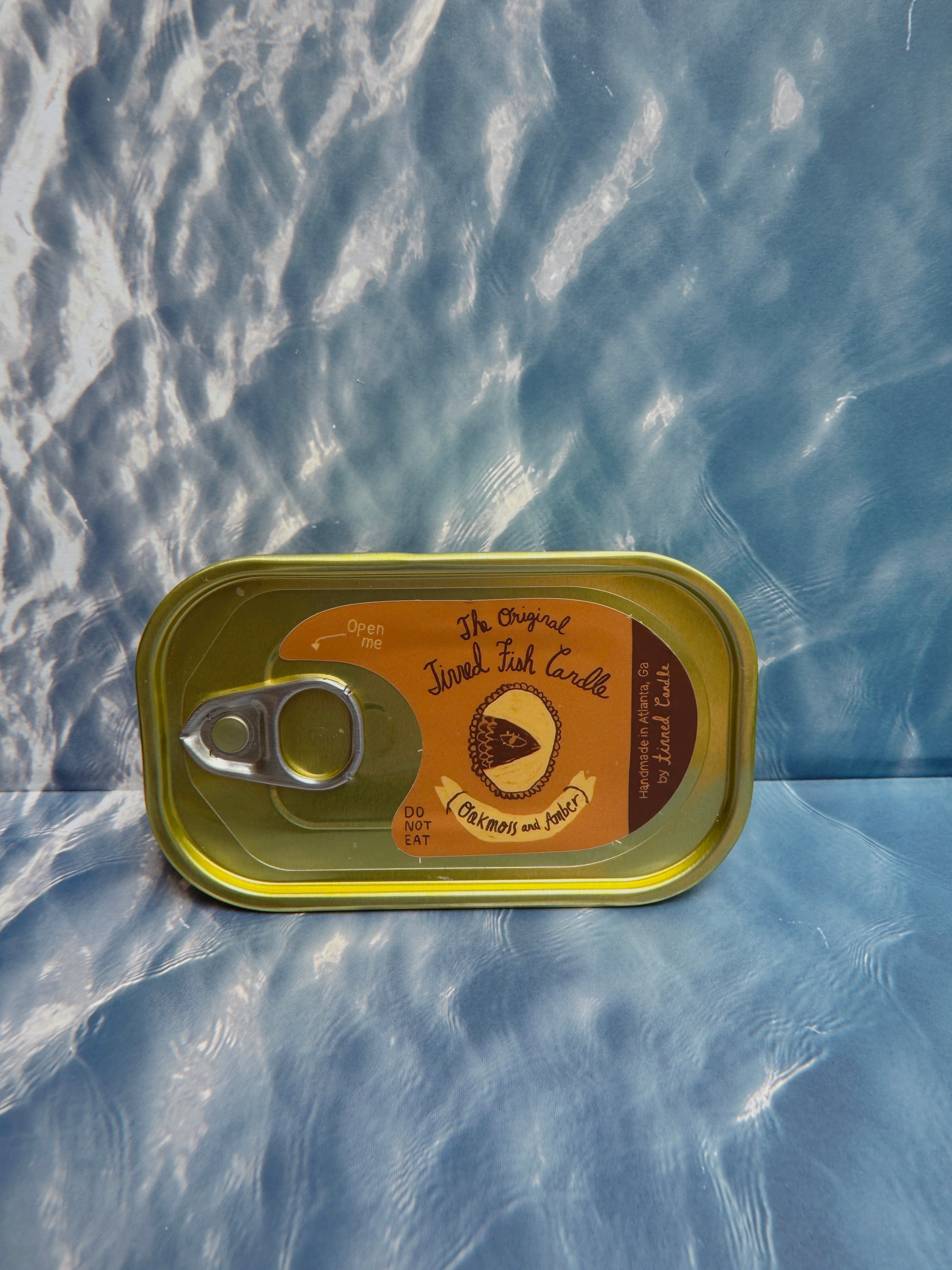 Tinned Fish Candle - Oakmoss & Amber