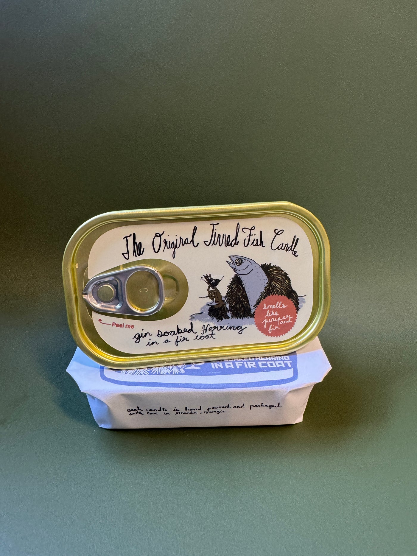 Tinned Fish Candle - Juniper and Fraser Fir