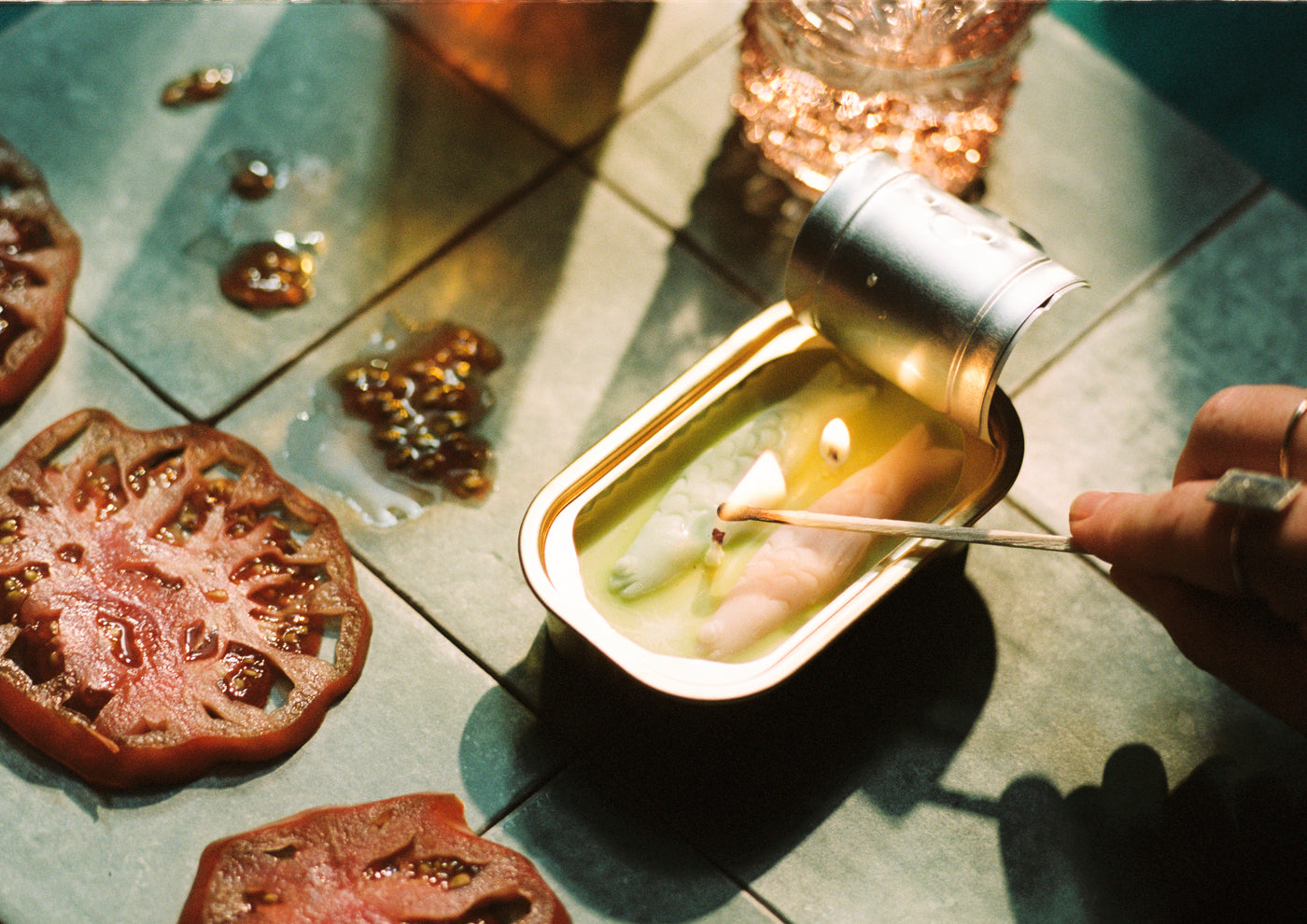 Tinned Fish Candle - Olive Oil and Sea Salt (Ocean Breeze Scented)