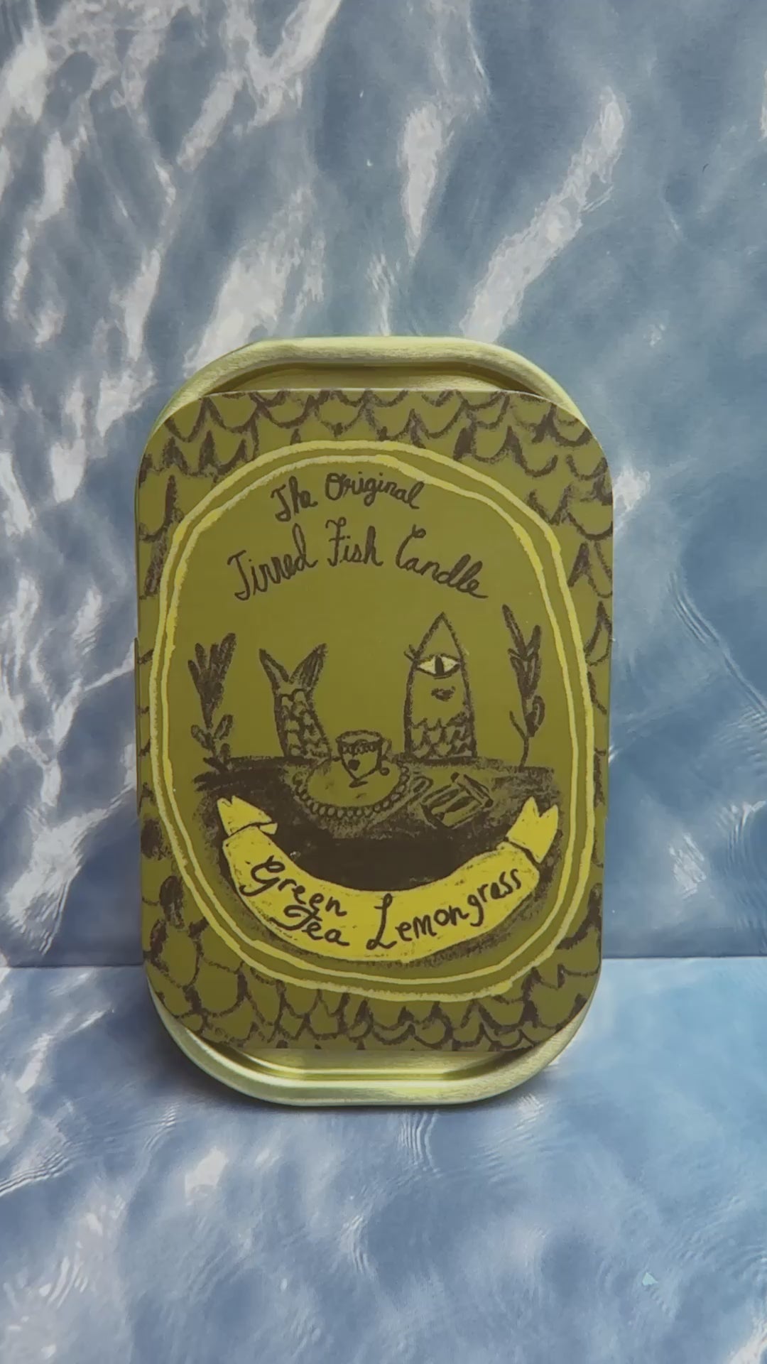 Tinned Fish Candle - Green Tea & Lemongrass